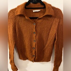 Everlane the Alpaca Collared Cardigan in XS